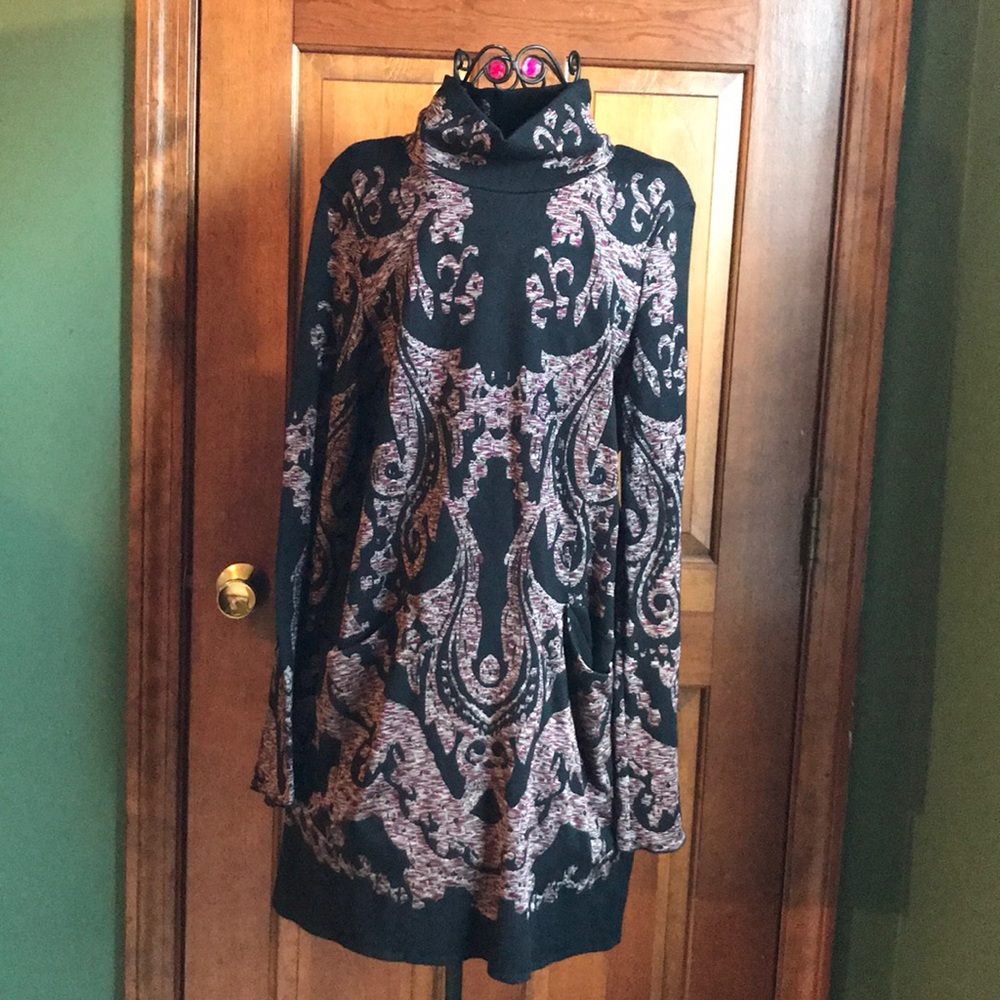 Free People Long Sleeve Knit Dress Medium